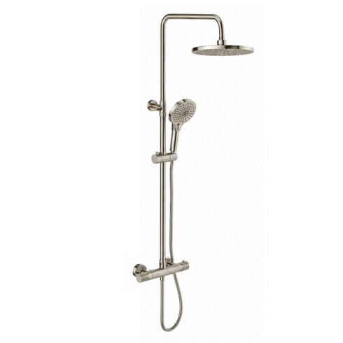 BARRA DE DUCHA MONOCOMANDO SATINADO CEPILLADO SIGNATURE GRIS-BRUSHED NICKEL
