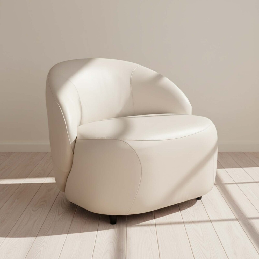 BUTACA 1 CUERPO CUERO-100-NATURAL ZOE