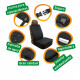 Cubre Asiento Delantero Auto Mascota Protector Impermeable Cubre Asiento Delantero Auto Mascota Protector Impermeable