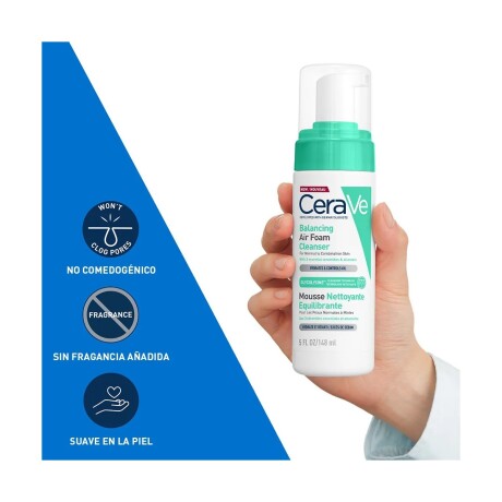 Limpiador Air Foam Cerave Reequilibrante 001
