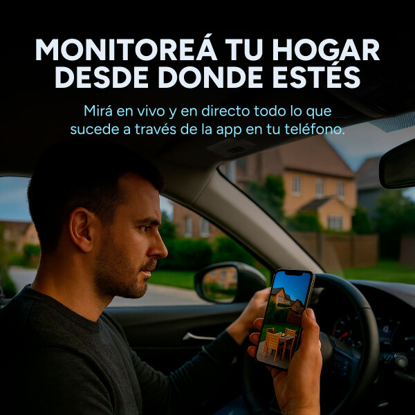 Cámara Seguridad WiFi 1080P Exterior Ip66 Inalambrica Noche Color Blanco