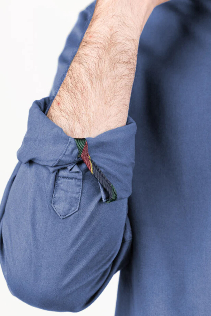 Camisa Garment Dyed El Ganso Azul Klain