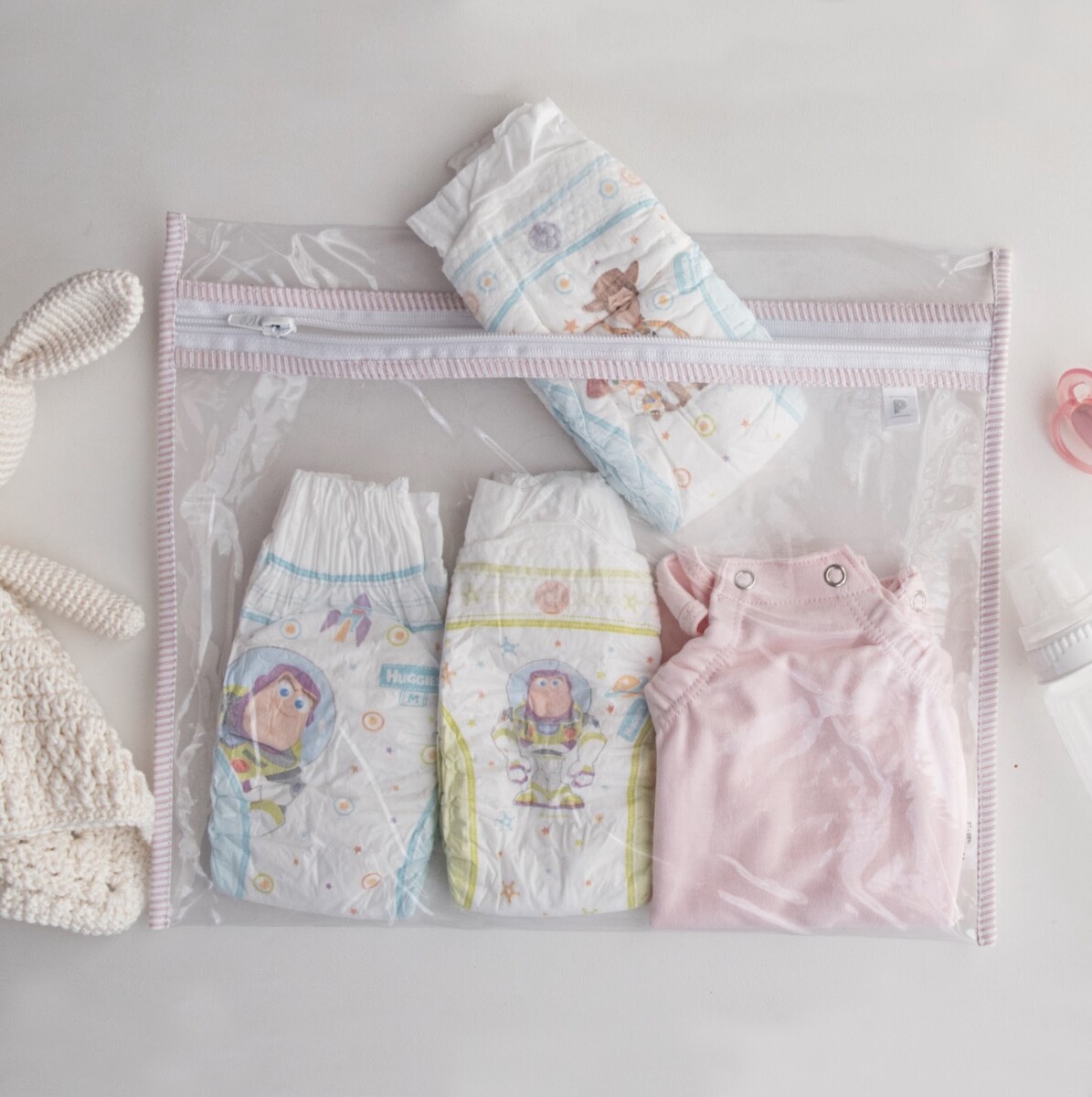 Set X3 Bolsitas para sanatorio Classic - Rosa 