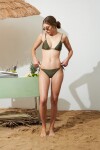 Bikini shinny top verde oliva