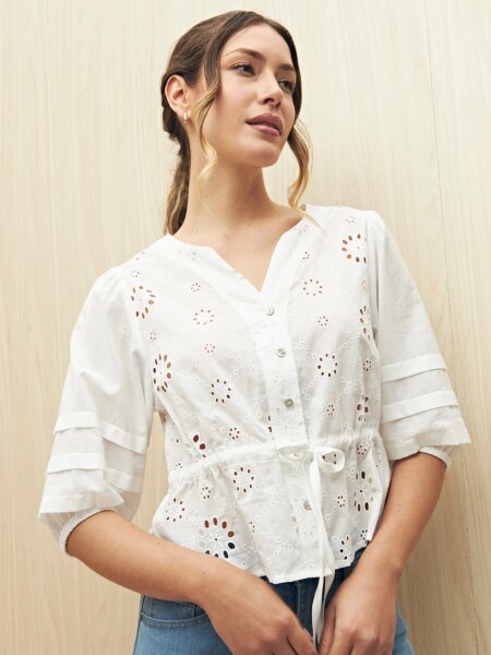 CAMISA ALLIE LAYNE BLANCO
