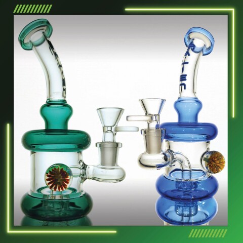 BONG ALIEN MINI CON FLOR Y PERC 18CM - AL2285 BONG ALIEN MINI CON FLOR Y PERC 18CM - AL2285