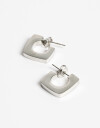 Aros Argollas Metal Aros Argolla De Acero Bold - Plateado