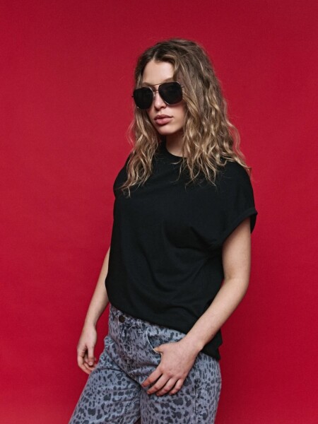 T-SHIRT D.CASSIN AIRA NEGRO