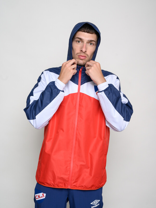 CAMPERA DE LLUVIA PULSE Nacional Hombre Rojo, Blanco, Azul Marino