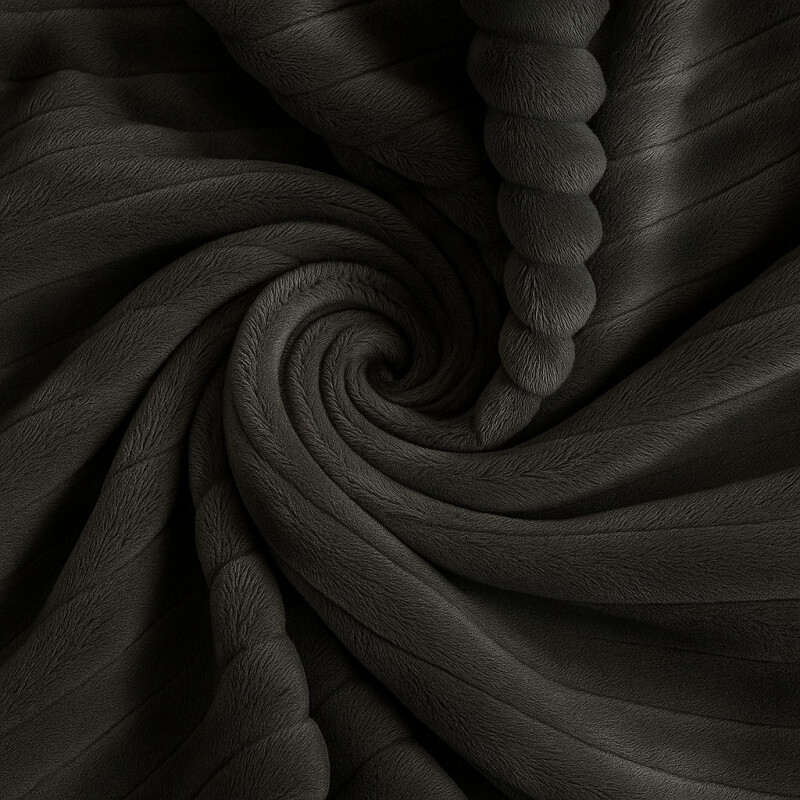 Manta Frazada Polar Suave Invierno 1 plazas Abrigada Gris Oscuro