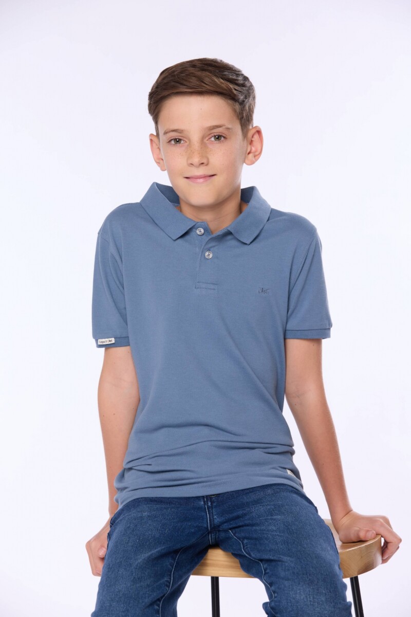 REMERA POLO PIQUE LISA - Piedra 