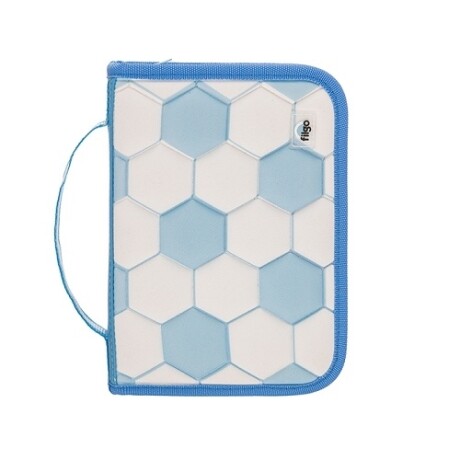 Cartuchera Filgo Starpak Futbol Celeste y Blanca