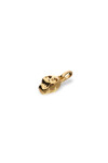 CHARM DE ALEACIÓN DE METALES BAÑADOS EN ORO EN FORMA DE CALAVERA Charm