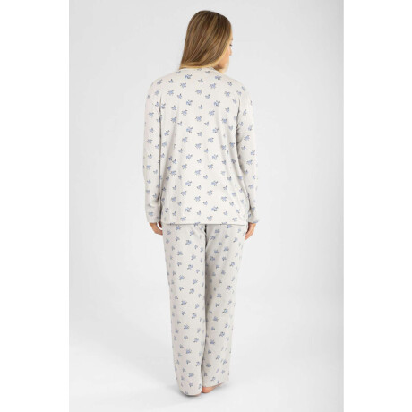 Pijama yummy brush fullprint Gris
