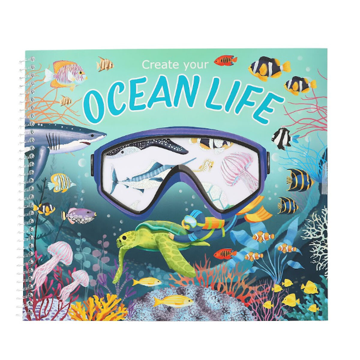 Libro de Stickers para crear escenas Ocean Life 