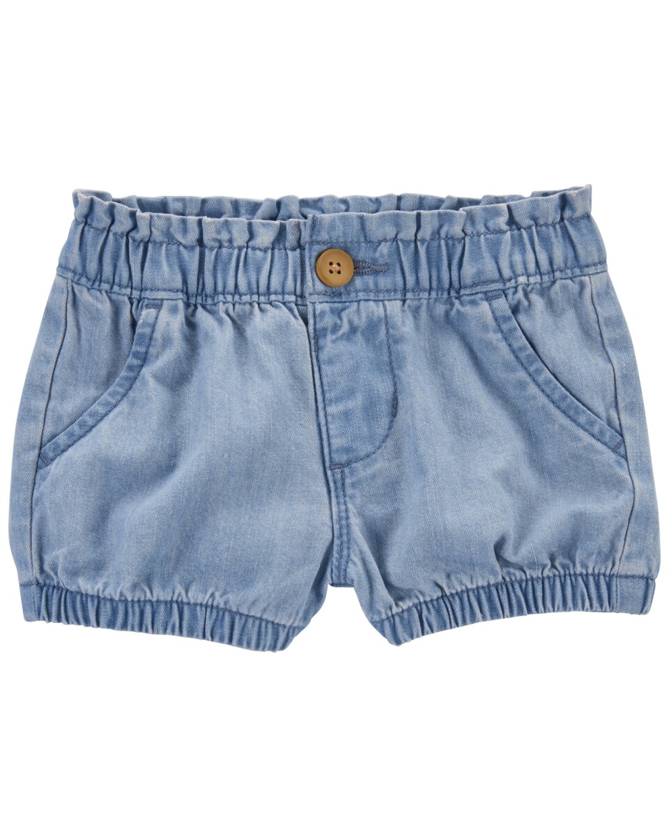Short de jean con cintura ceñida. Talles 0-24M 