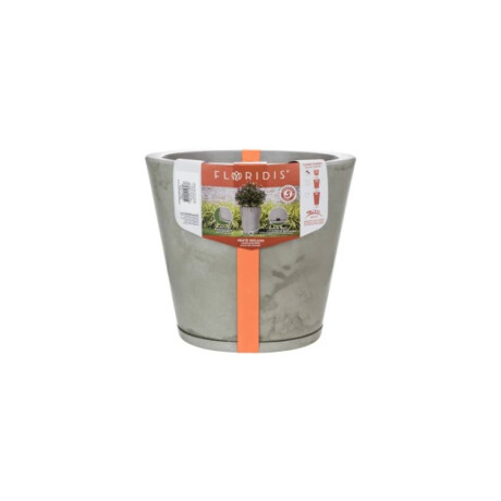 MACETA 34X35CM GENEBRA MARMORATO BLANCA