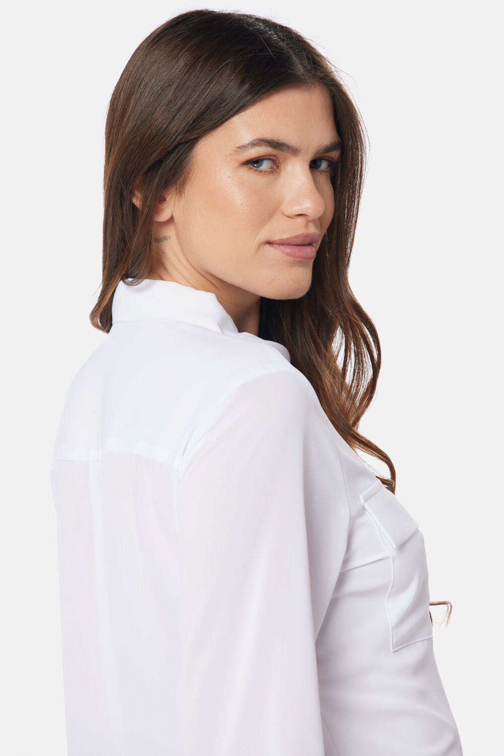 BLUSA MANGA LARGA Blanco