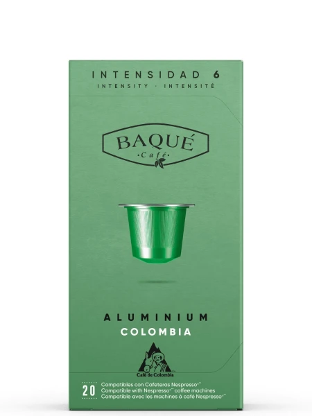 Café Baqué Aluminum Colombia 20 cápsulas Café Baqué Aluminum Colombia 20 cápsulas