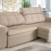 SOFA CHAISE - EXTENSIBLE Y RETRACTIL - TELA BEIGE SOFA CHAISE - EXTENSIBLE Y RETRACTIL - TELA BEIGE