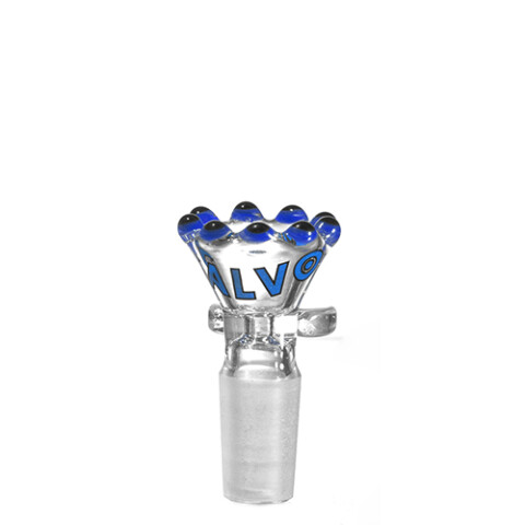 QUEMADOR CALVO GLASS PERLA 14MM MACHO AZUL