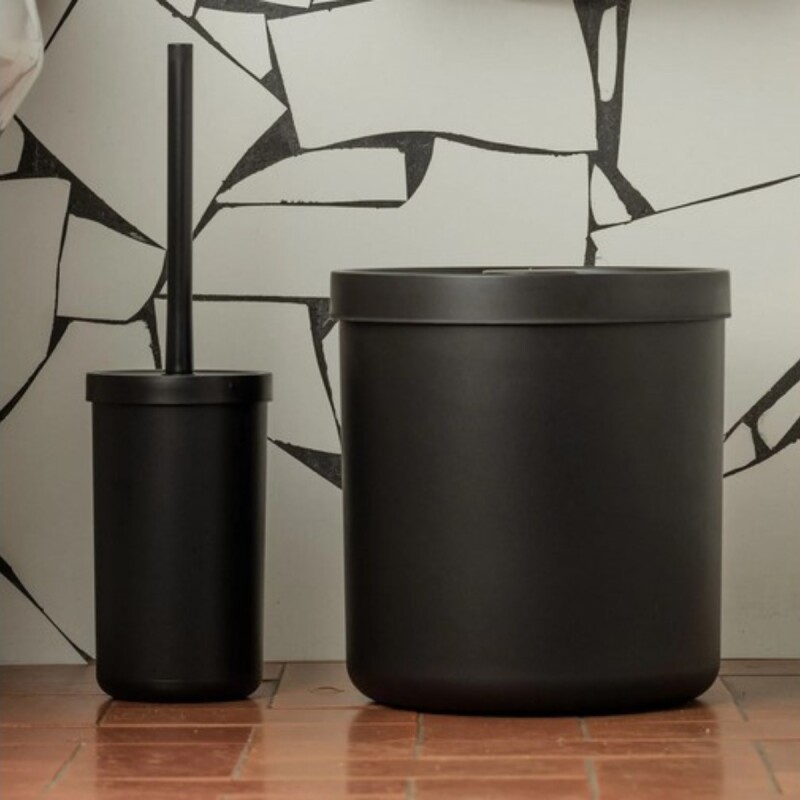 Papelera Bold 6 litros Negro