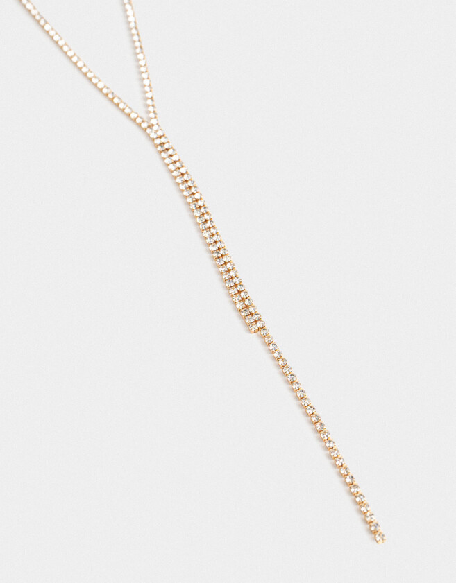 Collares Largos Con strass Largos Con Strass - Dorado