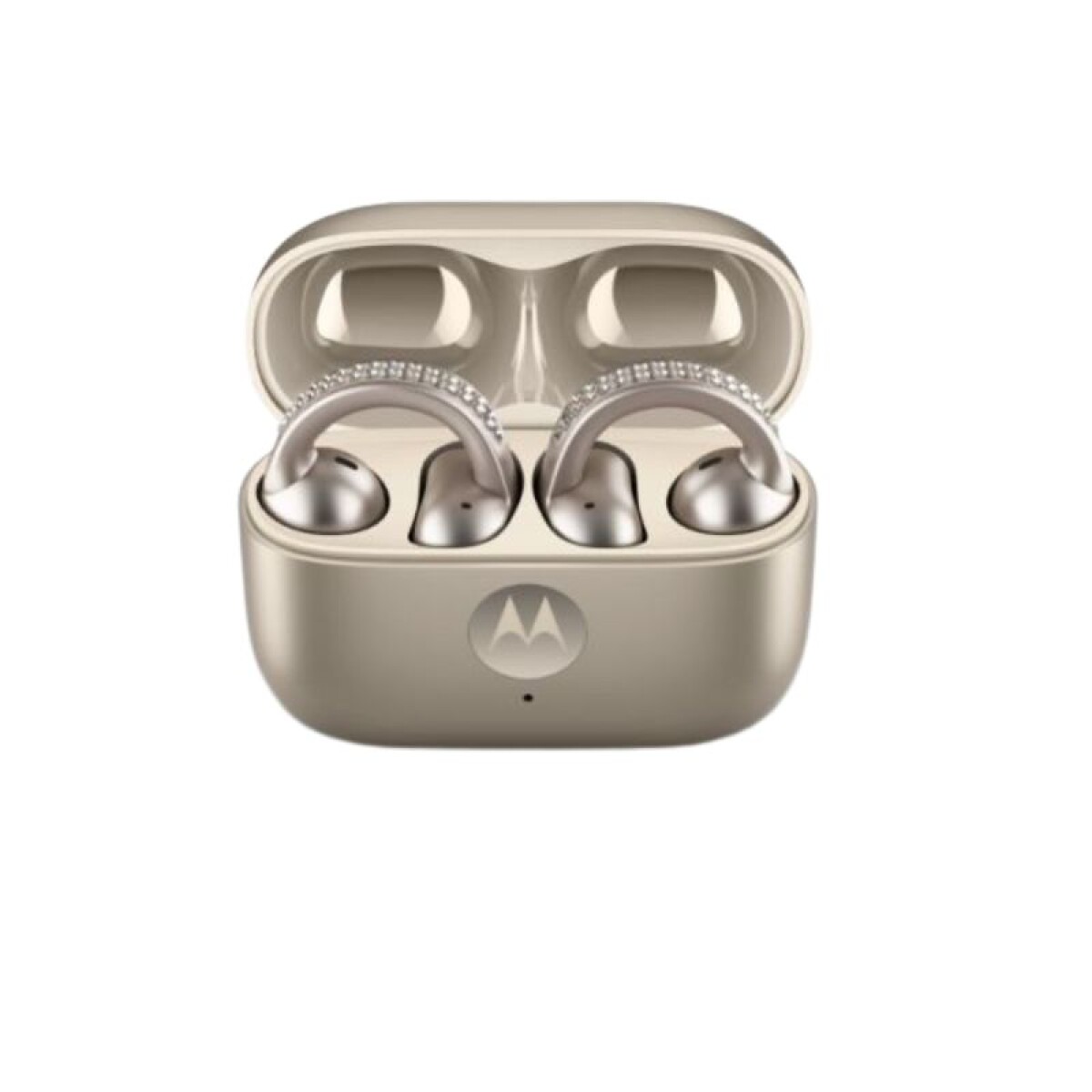 Auricular Moto Buds Loop Dorado Crystals By Swarovski 