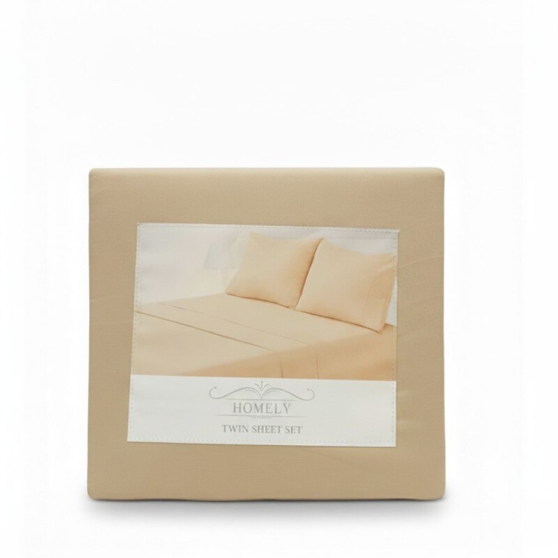 JGO SABANA BEIGE TWIN 120X200+30CM 3PZAS Unica