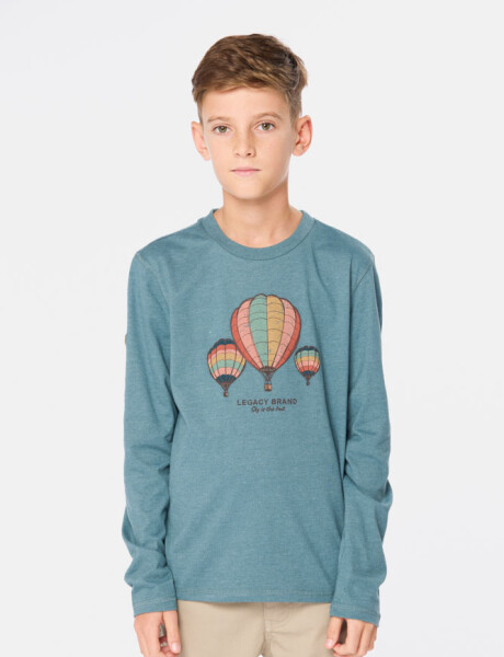REMERA ESTAMPADA Verde