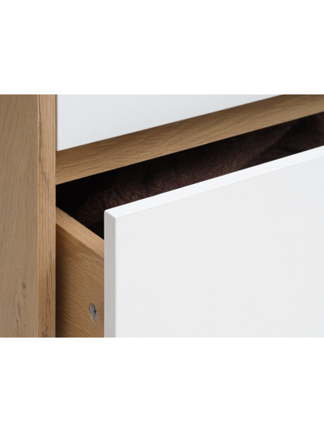 Armario BILLUND 80x193 blanco/roble Armario BILLUND 80x193 blanco/roble