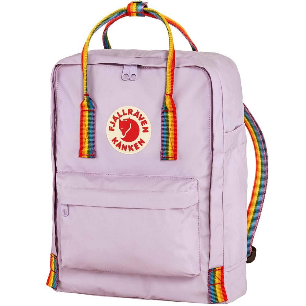 Mochila Fjallraven Kanken Rainbow Unisex Pastel Lavender-Rainbow
