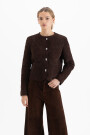 CHAQUETA LAUREN SUEDE Chocolate