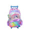 Mochila FOOTY Piano Grande Con Teclado Con Carro Violeta - Plateado