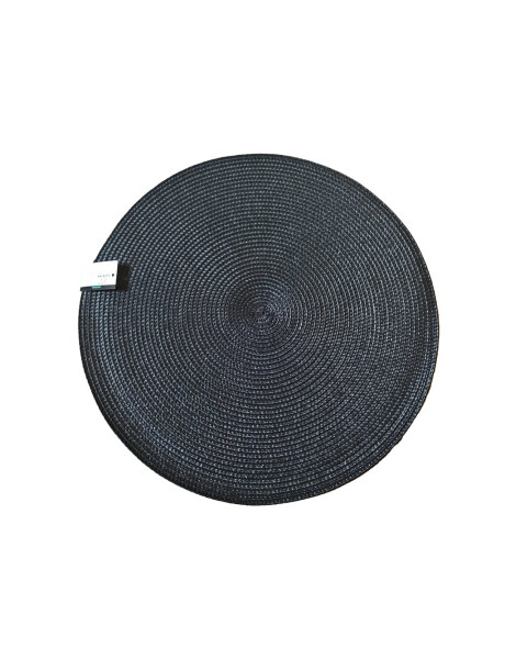INDIVIDUAL TEJIDO CIRCULAR D38CM NEGRO INDIVIDUAL TEJIDO CIRCULAR D38CM NEGRO