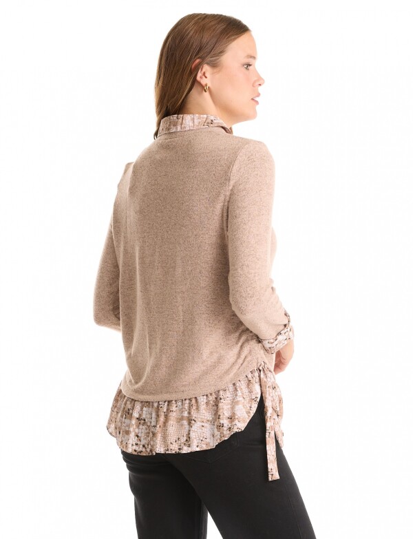 Buzo Twofer Printed BEIGE