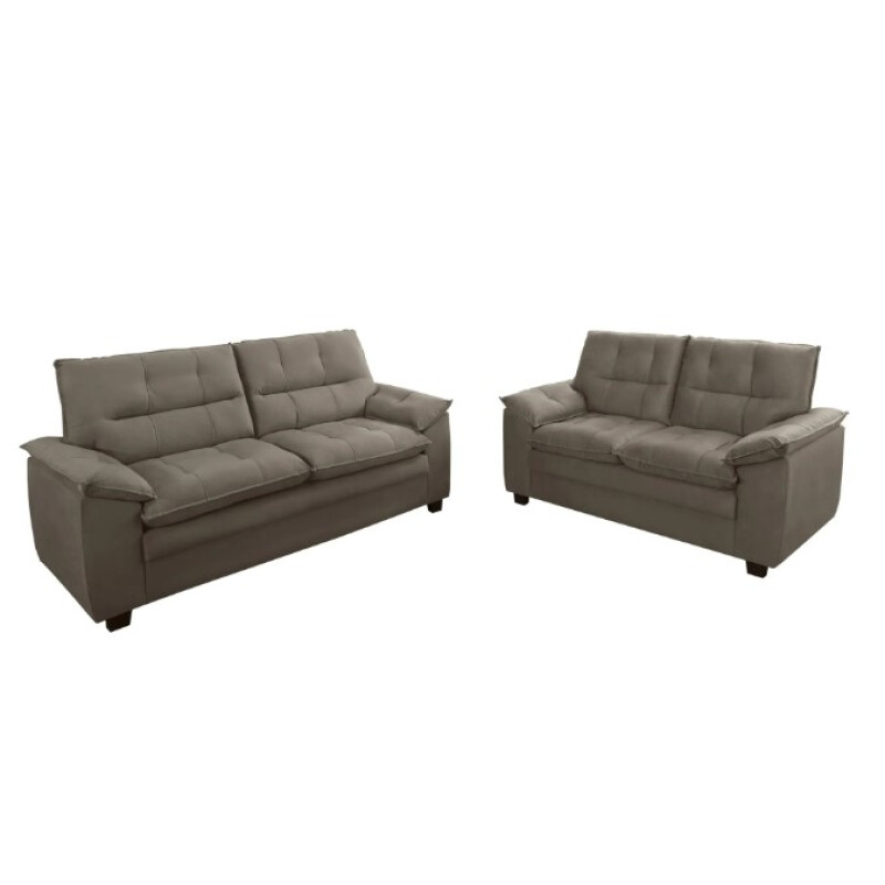 SOFA 2 cuerpos LINUS color GRIS CLARO SOFA 2 cuerpos LINUS color GRIS CLARO