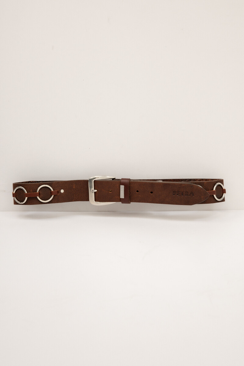 Cinturon Aros Marron