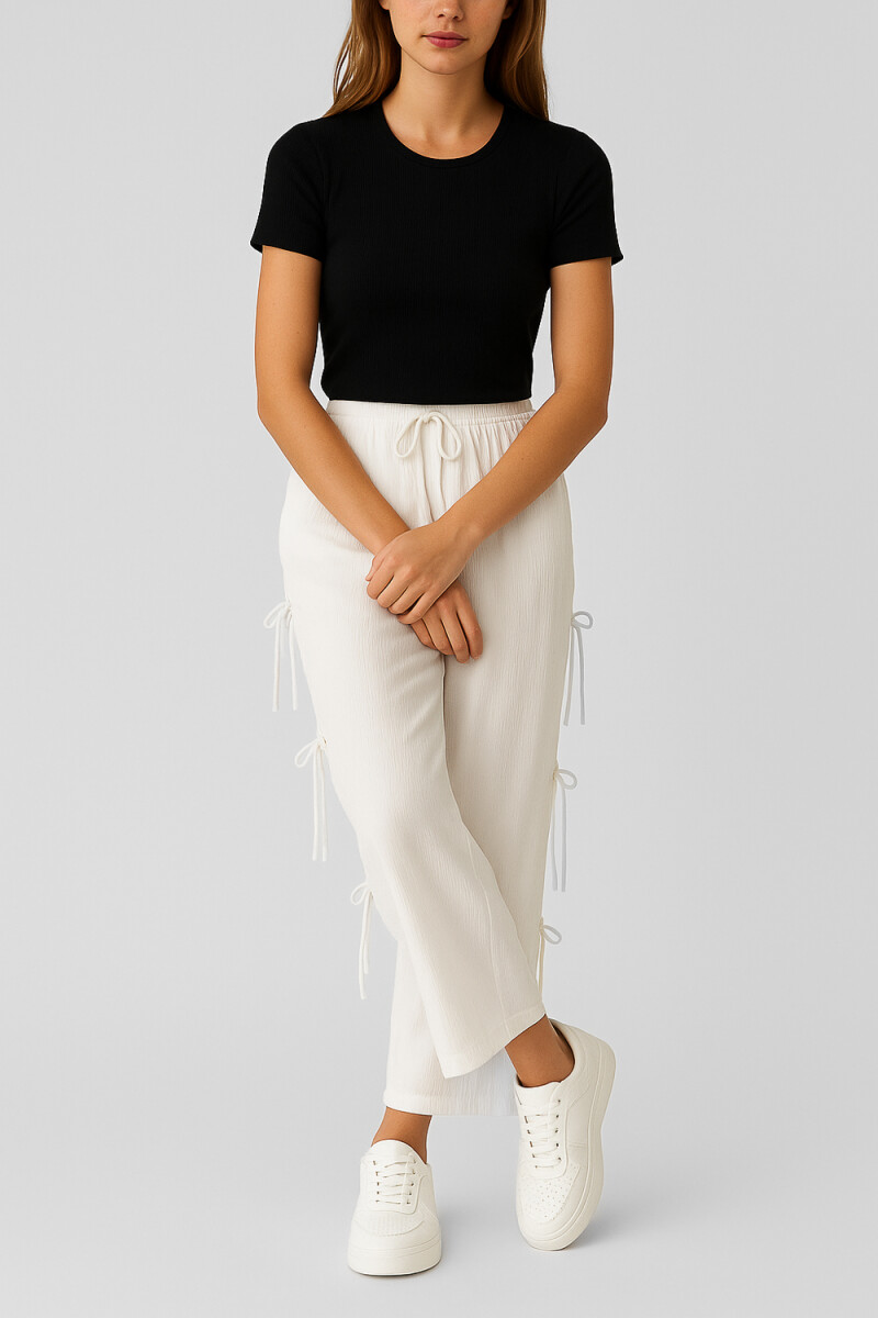 Pantalon Pavon - Blanco 