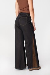 Pantalon Murra Combinado Azul