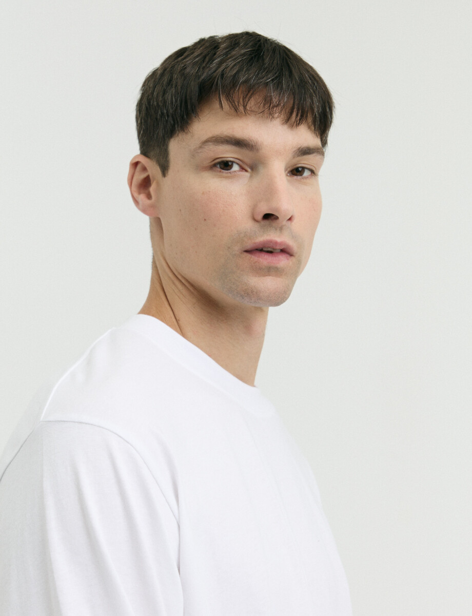 520682 T-SHIRT HARRINGTON LABEL Blanco