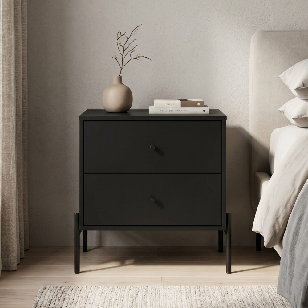Mesa de Luz Jasper Negro Mate