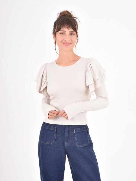 REMERA POLONIA OFF WHITE