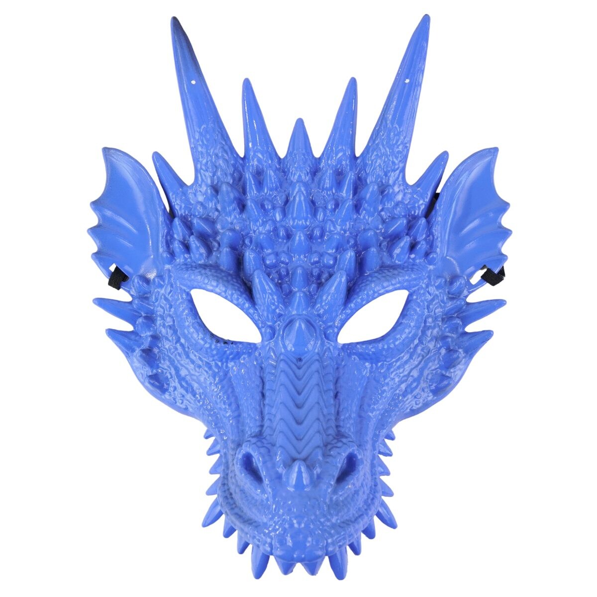 Mascara de plastico de dragon azul 