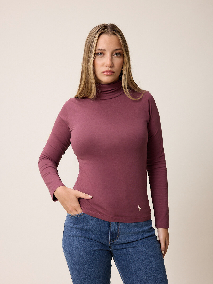 T-SHIRT M/L MUTORA POLANCO - Uva 