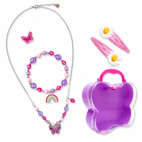 Kit Pequeña Boutique de Moda Belleza Niña c/ Bijou y Estuche Mariposa
