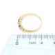 Anillo medio sin fin en oro 18K con brillantes y zafiros Anillo medio sin fin en oro 18K con brillantes y zafiros