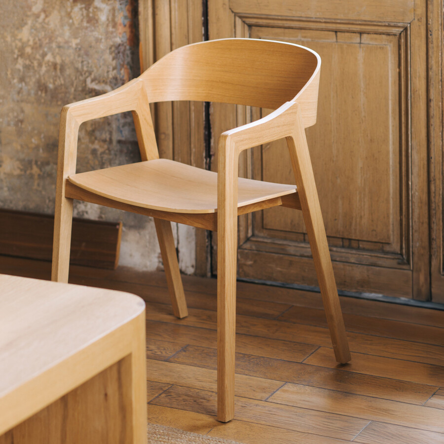 Silla Oslo Brazos Natural