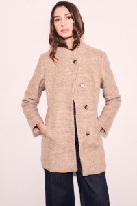 Tapado Boucle Lana Beige Melange