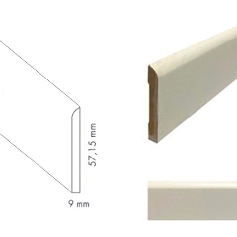 Zocalo Madera MDF 406 - 2.40M X 5.8Cm X 9mm ZOCALO MDF 406 (5309) - 2.40m X 5.8cm X 9mm - 1325750